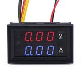 JacobsParts DC 100V 10A Voltmetre Ampermetre Çift LED Ekran Paneli Volt Ölçüm Amfi Metre Voltaj Akım Test Cihazı