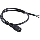 JacobsParts DC Güç Jakı Adaptör Fişi Dişi Kuyruk 5,5 mm x 2,1 mm 30 cm/12 inç LED Şerit Işık, CCTV Güvenlik Kamerası, DVR (2'li Paket)