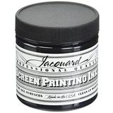 Jacquard Profesyonel Serigrafi Baskı Mürekkebi, Suda Çözünebilir, 4 Oz Kavanoz, Siyah (117)