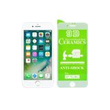 JACQUELYN iPhone 7G/8G ile Uyumlu Beyaz Temperli Cam 9H Nano Kırılmaz 9D Ekran Koruyucu Film