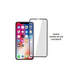 JACQUELYN iPhone XR ile Uyumlu Tam Kaplayan Ekran Koruyucu, Temperli Cam, 9D