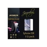 Jacquelyn iPhone XR ile Uyumlu Temperli Cam Ekran Koruyucu, 5'li Paket, Tam Kaplayan