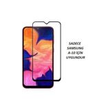 JACQUELYN Samsung Galaxy A10 ile Uyumlu Tam Kaplayan Ön Ekran Koruyucu, Temperli Cam
