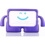 Jacquen Apple iPad Mini 23 Figürlü Silikon Çocuk Tablet Standlı Koruma Kılıf Mor