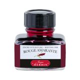 Jacques Herbin 13026T Mürekkep Şişesi, 30 ml, Dolma Kalem ve Tükenmez Kalem İçin, Amarantrot