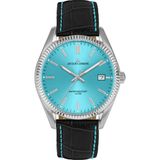 Jacques Lemans Jl.50-4s Quartz Deri Siyah Mavi Kadran 10 Atm 34 mm Kadın Kol Saati - tek ebat
