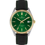 Jacques Lemans JL.50-4W Quartz Deri Siyah Yeşil Kadran 10 Atm 34 mm Kadın Kol Saati - tek ebat