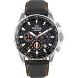 Jacques Lemans JL.EL-102A Uefa Europa League Quartz Deri Siyah 44 mm Erkek Kol Saati - tek ebat