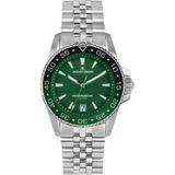 Jacques Lemans Liverpool Jl.1-2205J Quartz Çelik Gri Yeşil Kadran 20 Atm 41 Mm Erkek Kol Saati