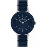 Jacques Lemans Monaco 42-7Y Quartz Çelik+Seramik Mavi 10 Atm 34 Mm Kadın Kol Saati