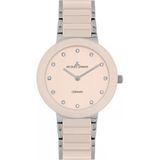 Jacques Lemans Monaco 42-7Za Quartz Çelik+Seramik Pembe 10 Atm 34 Mm Kadın Kol Saati