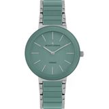 Jacques Lemans Monaco 42-7Zc Quartz Çelik+Seramik Yeşil 10 Atm 34 Mm Kadın Kol Saati