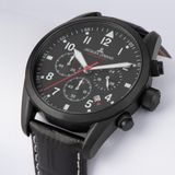 Jacques Lemans Sport Jl.42-2F Quartz Deri Siyah 10 Atm 42 Mm Erkek Kol Saati