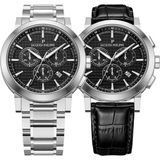 Jacques Philippe JPQGC171316XS Erkek Kol Saati ve Yedek Kordon - Metalik Gri