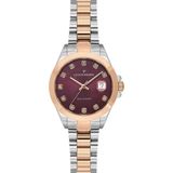 Jacques Philippe JPQLS737388RGBRD Kadın Kol Saati - Metalik Gri - Pembe