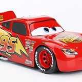 Jada, 253084000, Şimşek McQueen Oyuncak Araba, 1:24 Ölçek, Serbest Tekerlekli ve Açılabilir Kaput, Die-cast( Metal ), Şimşek McQueen Model Car
