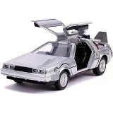 Jada, 253252003, Geleceğe Dönüş 2 Zaman Makinası Oyuncak Araba , Ayrıntılı İç Mekan, 1:32 ölçek, Açılabilir Kapılar, Lisanslı, Back To The Future 2 Time Machine Car