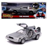 Jada 253255021 Geleceğe Dönüş Zaman Makinesi Metal(Die-cast) Işıklı Time Machine Back to the Future 2. Seri 1:24 Ölçek Açılabilir Kapılar