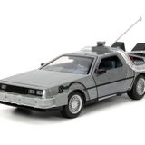 Jada, 253255038, Zaman Makinesi (Geleceğe Dönüş 1) 1:24, Die-Cast (Metal), Açılabilen Kapılar, Serbest Tekerlek, Led Işıklı