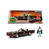 Jada, 9398259314R00, Batman 1966 Classic Batmobile Model Aracı, Serbest Tekerlek, Die-Cast (Metal), Açılabilen Parçalar (Kapı), 22 Cm, 1:24