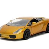Jada Fast & Furious Fast X 1:24 Altın Lamborghini Gallardo Döküm Araba, Çocuklar ve Yetişkinler için Oyuncaklar