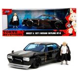 Jada Toys 1:24 Tokyo Revengers 1971 Nissan Skyline Gt-R Die Cast Model Araba ve Mikey Figürü