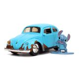 Jada Toys Disney Lilo ve Stitch 1:32 Volkswagen Beetle Döküm Araba, 4,24 cm Dikiş Figürü, Çocuklar ve Yetişkinler için Oyuncaklar