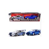 Jada Toys Fast & Furious Brian's Nissan Skyline Gt-r R34 Silver & Nissan Gt-r R34 Blue Modelleri JADA