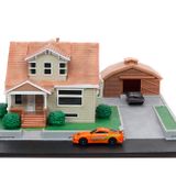 Jada Toys Hızlı ve Öfkeli Nano Hollywood Rides Dom Toretto'nun Evini Sergileyen Diorama, İki adet 1,65" Döküm Araba, Çocuklar ve Yetişkinler için Oyuncaklar (33668)