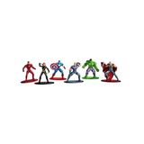 Jada Toys Marvel Avengers Figürleri (6 Adet) - Diorama Seti, 6 Metal Nano Koleksiyon Figürü (Captain America, Iron Man, Hulk, Hawkeye, Thor & Black Widow) 3 yaşından büyük hayranlar ve koleksiyoncular