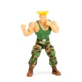 Jada Toys Street Fighter II Guile Aksiyon Figürü 1:12 Ölçek, 15,24 cm Boyunda, Değiştirilebilir Kafalar, Eller ve Aksesuarlar