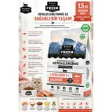 Jadawa Fresh Hypoallergenic Sterilised Somonlu Kısırlaştırılmış Kedi Maması 1.5 Kg Hassas Kediler İçin Hipoalerjenik Formül Low Grain