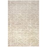 Jade Jd012b Bej Halı Modern Geometrik Desenli Triko Akrilik Pamuk Tabanlı Kaymaz Salon Halısı 200 X 290 Bej