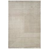 Jade Jd016b Bej Halı Modern Geometrik Desenli Triko Akrilik Pamuk Tabanlı Kaymaz Salon Halısı 200 X 290 Bej