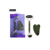 Jade Roller Gua Sha Taşı Seti Renkli