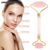 Jade Roller Pembe Yüz Masaj Aleti Cilt Yenileme Doğal Kuvars Taşı Sınekbıt13186