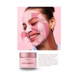 Jadell Pembe Kil Maskesi ve Siyah Nokta Karşıtı, Arındırıcı, Gözenek Sıkılaştırıcı Cilt Bakım Maskesi, 100ML (4 Paketi) - Option-1
