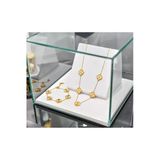 Jadem Gold Moda Minimalist 316 L Paslanmaz Çelik Titanyum Beş Yapraklı Çiçek Takı Seti