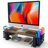 JAFUSI WESTREE Depolama ile Monitör Standı Yükseltici, Masaüstü Bilgisayar Monitör Standı, Dizüstü Bilgisayar PC için Çok Amaçlı Masa Düzenleyici Raf