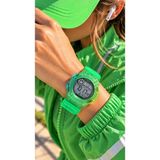 Jaga Chrono Su Geçirmez Kronometreli Neon Yeşil Dijital Kadın Kol Saati