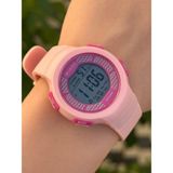 Jaga Dijital Alarm+Kronometre+Işık ve Takvimli 5 Atm Genç Spor Çocuk Kol Saati JG012 - Pembe