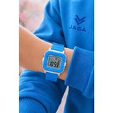 Jaga Unisex Dijital Çocuk Kol Saati 50 mt Su Geçirmez Spor Silikon Kordonlu Alarm-Kronometreli Jg.2 - Standart