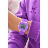 JAGA Unisex Dijital Çocuk Kol Saati 50 Mt Su Geçirmez Spor Silikon Kordonlu Alarm-Kronometreli JG.3 JJG.000.D3
