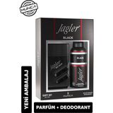 Jagler Black Erkek Parfüm Seti EDT 90 ml ve Deodorant 150 ml Lüks Hediyelik Paket