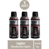 Jagler Deodorant Sport 150 ml 3 Adet