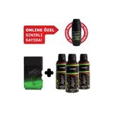 Jagler Energy Erkek Edt Parfüm 90 ml & Deodorant 3*150 ml Avantajlı Set,Roll On HEDİYELİ