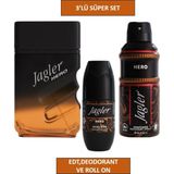 Jagler Hero Edt Energy 90 Ml+ Erkek Deodorant 150 Ml+ Roll-On Erkek 50 ml