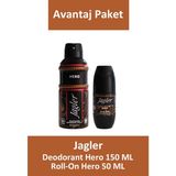 Jagler Hero Erkek Deodorant 150 Ml + Jagler Roll-On Hero Erkek 50 Ml