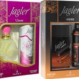 Jagler Parfüm Seti (Karma Set) Kadın 60Ml Classic + Deodorant / Erkek 90Ml Hero + Deodorant