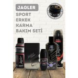 Jagler Sport Erkek Karma Bakım Seti (Parfüm-Deodorant-Rollon-Tıraş Köpüğü-Tıraş Kolonyası), Wax HEDİYELİ!